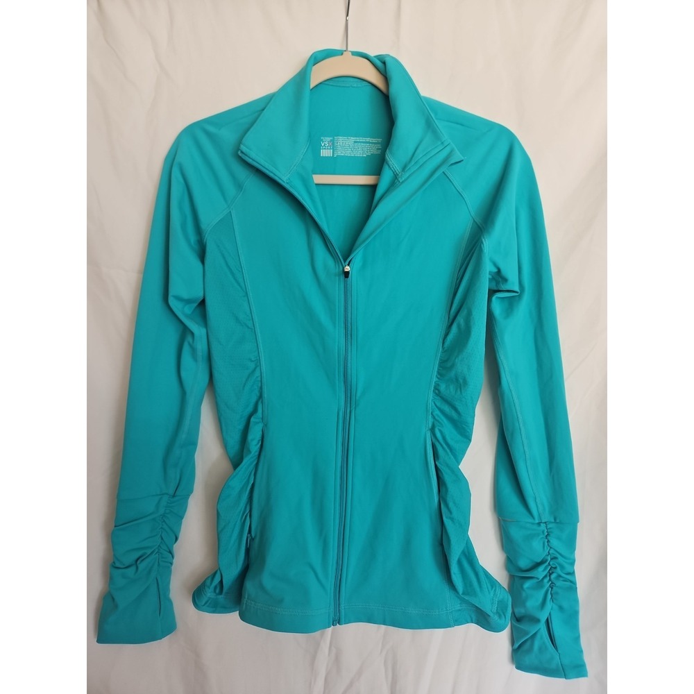Victoria's Secret VSX Sport Track Jacket Turquoise Lightweight Full Zip S